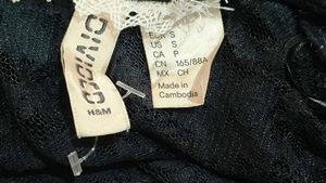 Black Laceh&amp;m Long Sleeve Top