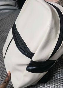 Stylish White &amp; Black Backpack