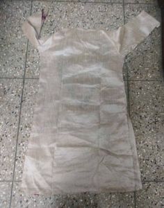 Embroidered Cream Kurti