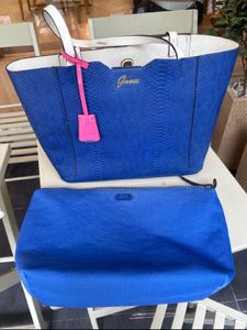 Guess Blue Tote Bag