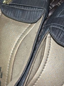 Black Slip-On Flats with Floral Detail- SALE‼️