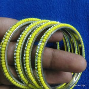yellow stone bangles
