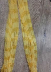 Yellow Striped Scarf