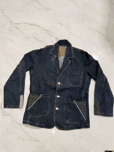 Men's Denim Blazer Jacket