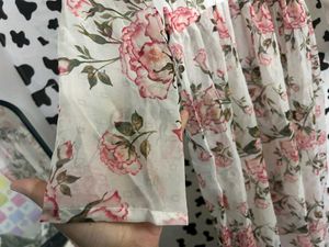 Women's Floral Print Long Kurta