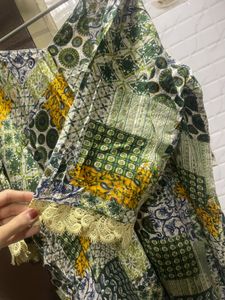 Patchwork Print Kurti