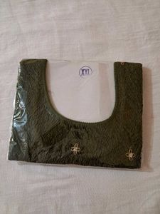 Designer Olive Green Saree