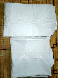 Kids White Cotton Shirt Combo – Half Sleeve &amp; Full
