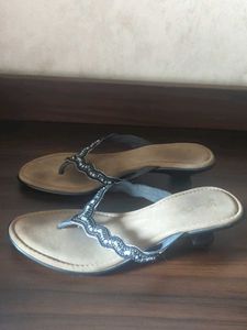 Beaded Thong Sandals UK37