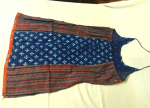 Indigo Ethenic Halter Top For Girls