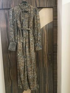 Leopard Print Jumpsuit with Belt