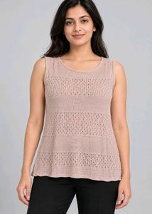Knitted Sleeveless Top