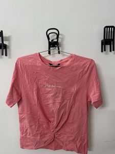 Pink Twisted T-Shirt