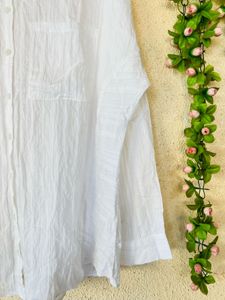 Classic White Button-Down Shirt