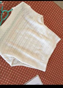 Beige Knit Korean Top