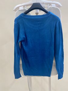 Vibrant Blue Crewneck Sweater