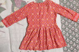 Stylish Red Printed short kurti
