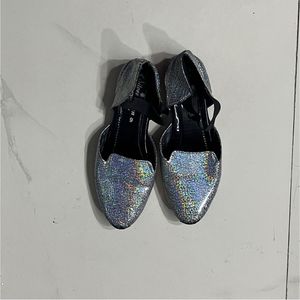 Sparkly Silver Casual Shoes