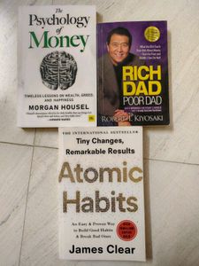 Atomic habits, Rich dad, Psychology of money