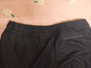 Dark Wash y2k Capris