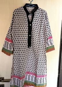 Printed Ethnic Cotton Kurti For Women