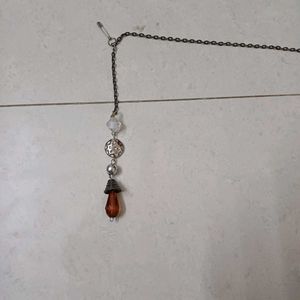 Heart and Bead Waist Chain for Dresses/ Belt