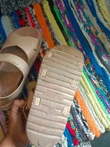 Beige Slingback Sandals