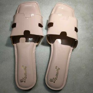 Chic Beige Slide Sandals