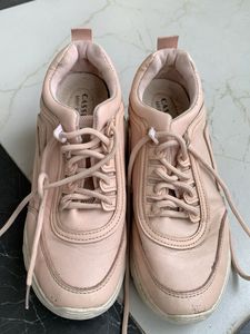 Stylish Pink Chunky Sneakers