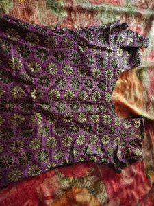 Purple Floral Top