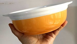White Ceramic Casserole Dish with Glass L