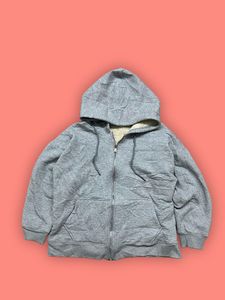 Cozy Grey Sherpa Lined Hoodie