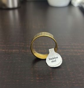 Gold Textured Ring