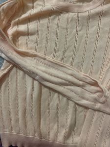Peach Knit Sweater