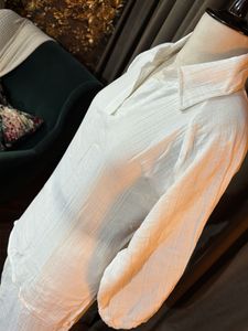 White Cotton Kurta Set