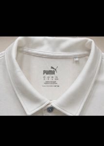 Puma White Polo Shirt