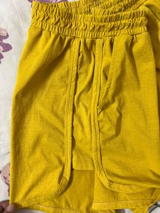 Comfortable Yellow Athletic Shorts