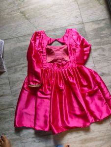 Vibrant Pink Kurta with Dhoti Pants