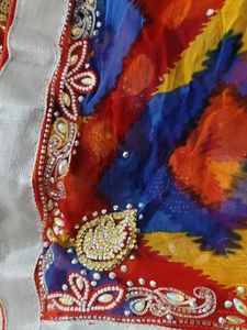 Vibrant Geometrical multi colour dupatta with 2.5