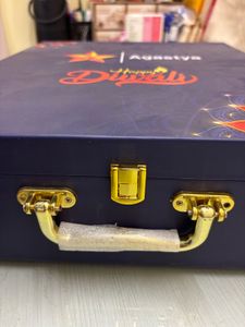 Diwali Gift Hamper Box with 4 Glass Jars | Navy Bl