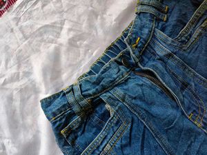 Stylish Blue Denim Flare Jeans