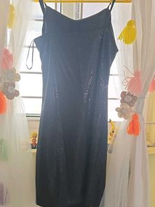 Sparkly Black Mini Dress