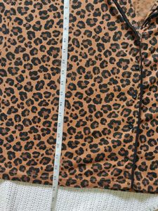 Leopard Print Button-Up Shirt