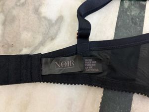 Peach &amp; Black Lace Bra