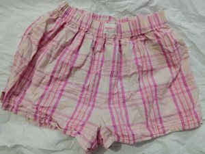 Pink Plaid Sleep Shorts
