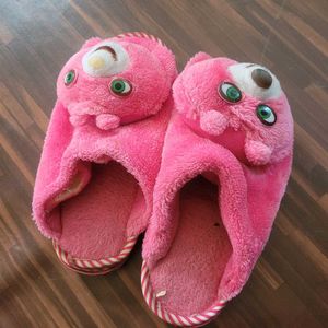 Cute Pink Animal Slippers