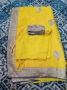Yellow Embroidered Dupatta