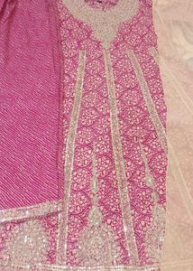 Beautiful Pink anarkali suit