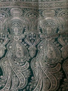 Elegant Emerald Green Embroidered Saree