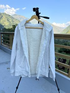 light grey zip up hoodie